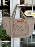 Patron de sac cabas en carrés Granny au crochet, idéal pour débutants (PDF)