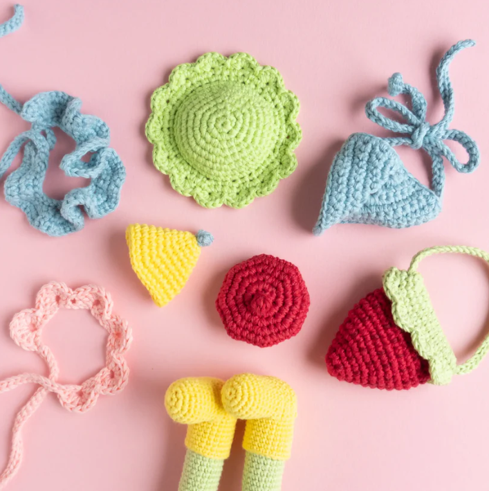 Garde-robe des oiseaux | Pack de patrons PDF de crochet pour accessoires de sacs oiseaux