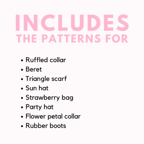 Garde-robe des oiseaux | Pack de patrons PDF de crochet pour accessoires de sacs oiseaux