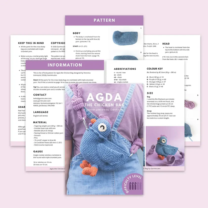 Sac Agda la Poule | Patron de crochet PDF